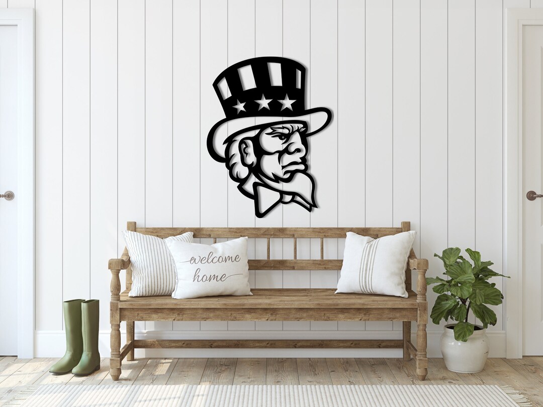 Abraham Lincoln Metal Wall Art: American History Tribute, Patriotic ...