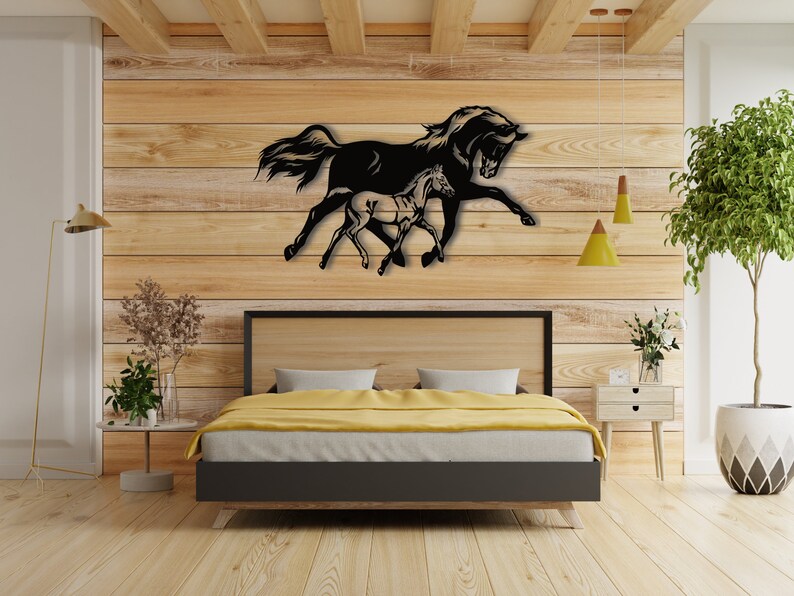 Metal Wall Art Metal Horse Decor Ranch Decor Wall Hangings Etsy