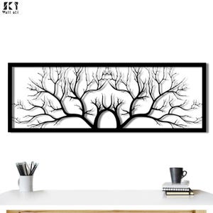 Minimalist Metal Tree Wall Hanging, Tree Branch Metal Wall Art, Elegant Nature-Inspired Wall Hanging for Living Room, Tree Branch Wall Decor