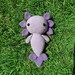 GlamRays Regali Positivi Crocheted Axolotl, A Maglia, Emotivo