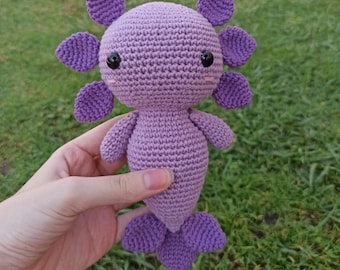 Axolotl personalizado Crocheted Amigurumi / Handmade Axolotl / Producto terminado