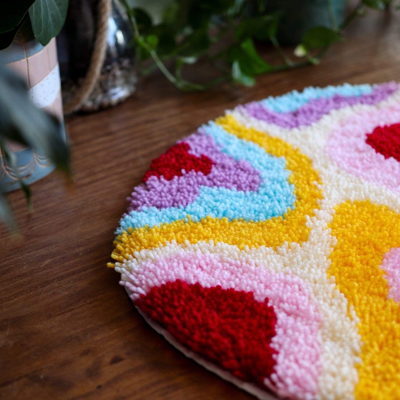 Latch Hook Rug Making Kit DIY Craft Kit Floor Mat Etsy