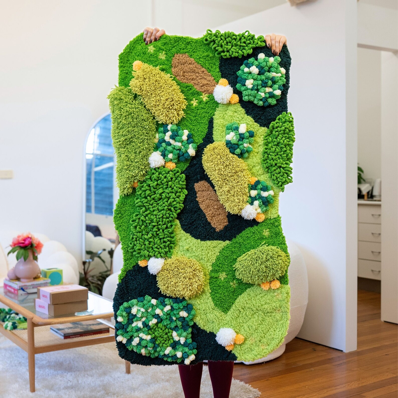 GRASSY FIELDS XXL Moss Rug Making Kit - Etsy