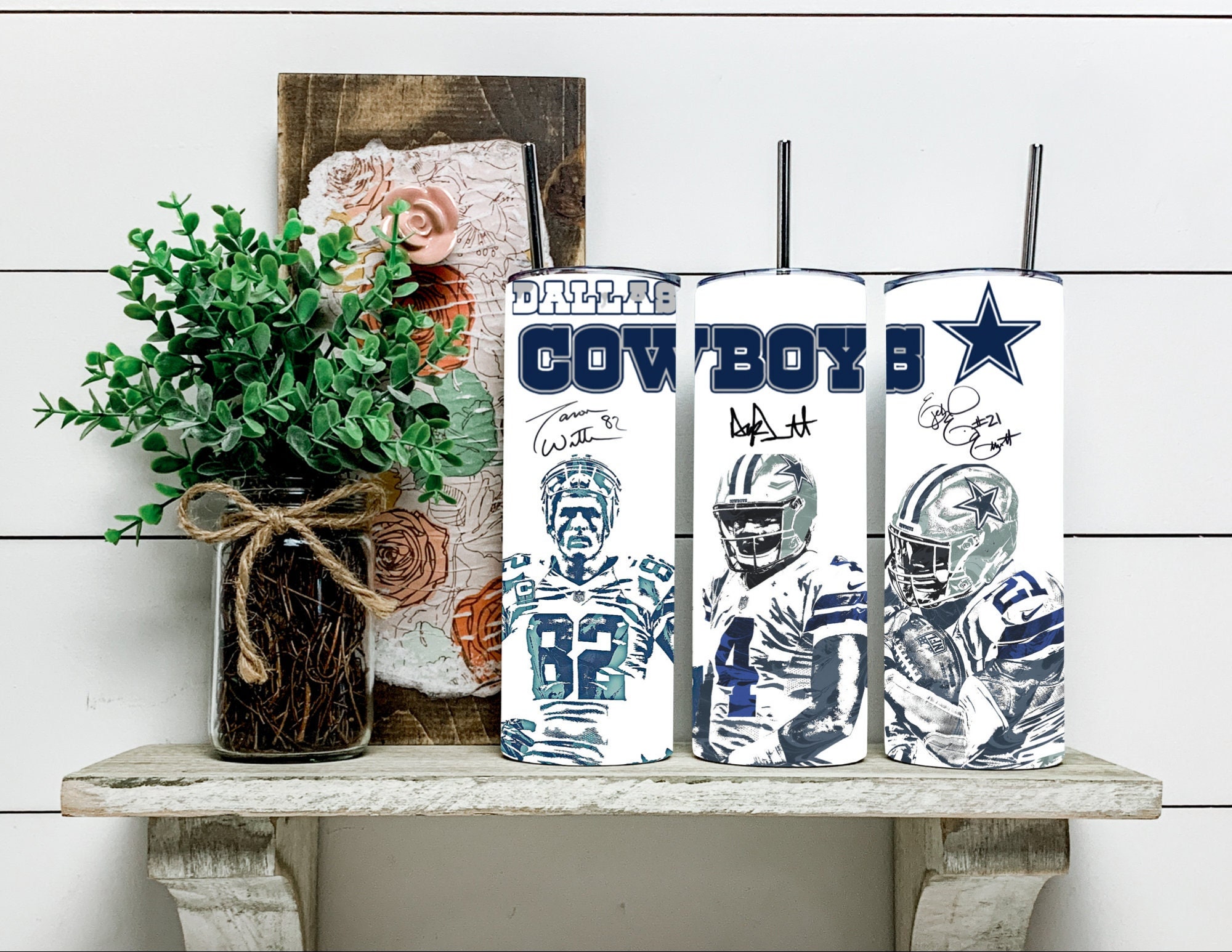 Dallas Cowboys 20oz Tumbler Wrap Etsy