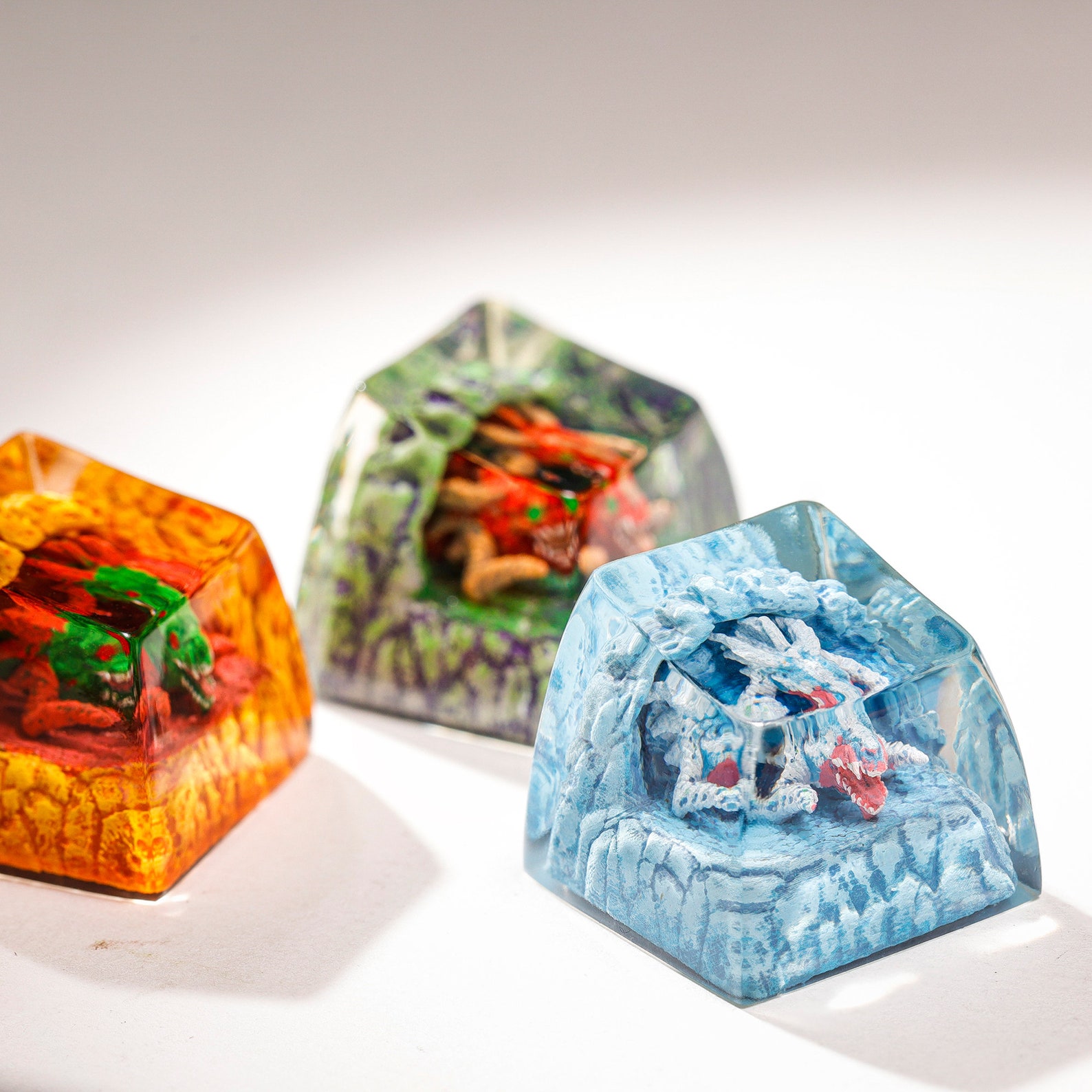 Dragon Keycap Artisan Dragon Keycap Resin Dragon Keycap Etsy