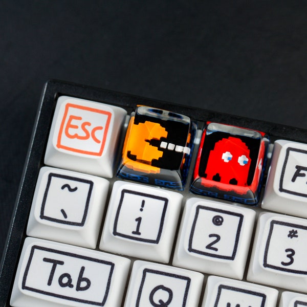 PacMan Keycap, Pixel Pacman Keycap, Pac Man Keycap, Pacman Game Keycap, Gaming Mechanical Keyboard, Keycap for Gamer, Arcade Games keycap