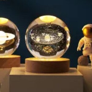 Crystal Ball Astronaut Decoratie Star universe Series Creative Night Light Crystal Ball Verjaardagscadeau Valentijnsdag Cadeau