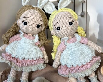 Handmade Crochet Doll: Cotton Amigurumi Toy, Birthday Gift