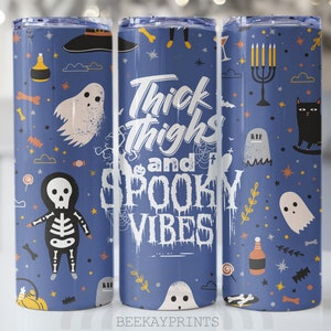 20 oz magere beker sublimatie ontwerpsjabloon dikke dijen en spooky vibes naadloze beker rechte omslag digitale download, png PNGEgg