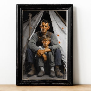 Father and Son Printable Wall Art Design, Digital Wall Art, Home Décor ...