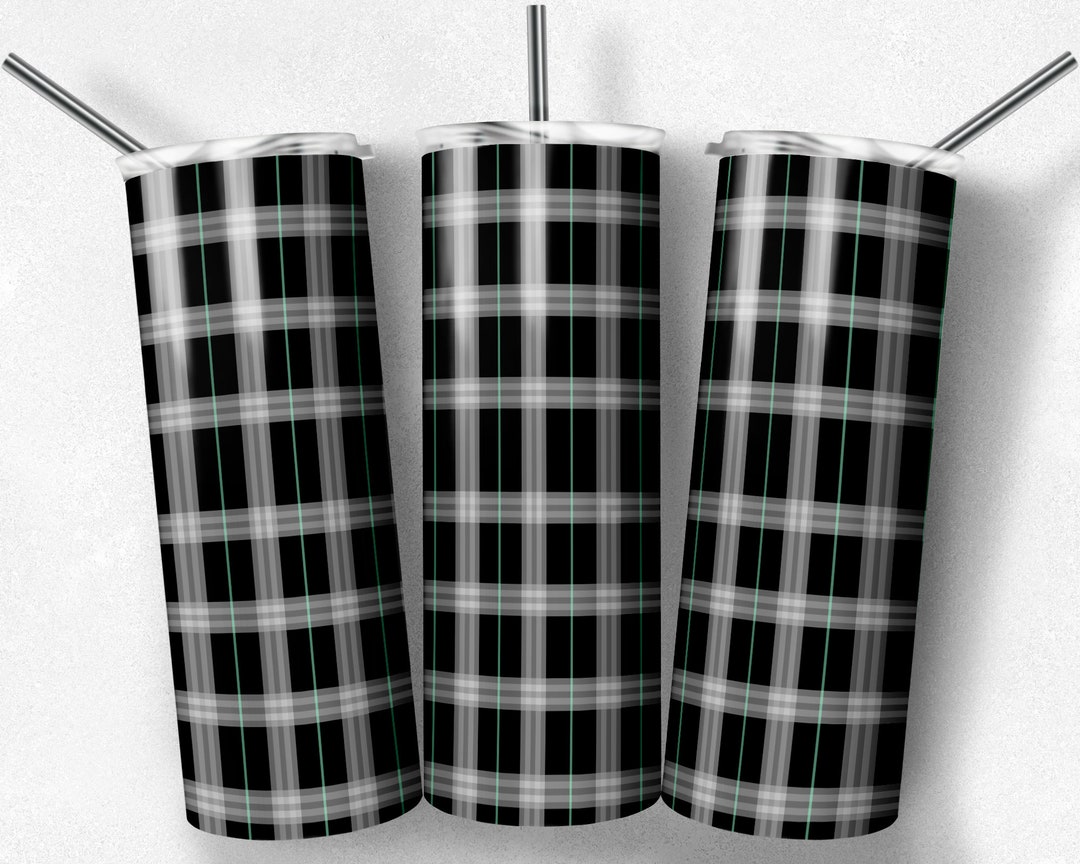 20 Oz Skinny Tumbler Sublimation Design Template Black Tumbler Straight ...