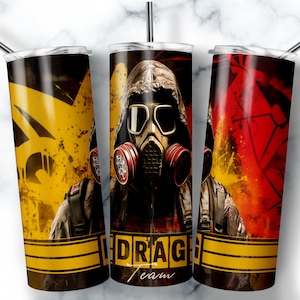 20 oz Skinny Tumbler Sublimation Design Template Racing Drag Team Tumbler Straight Wrap Digital Download PNG