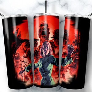Horror Movie Tumbler Sublimation Design: 20 oz Skinny Tumbler (Digital Download)