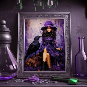 Halloween Witch Printable Wall Art, Halloween Decor, Printable Poster ...