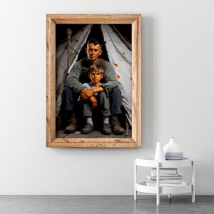 Father and Son Printable Wall Art Design, Digital Wall Art, Home Décor ...