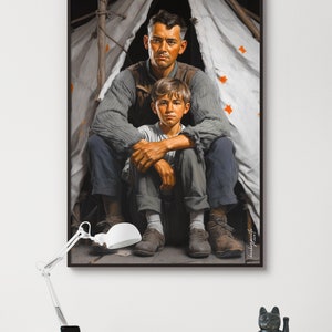 Father and Son Printable Wall Art Design, Digital Wall Art, Home Décor ...