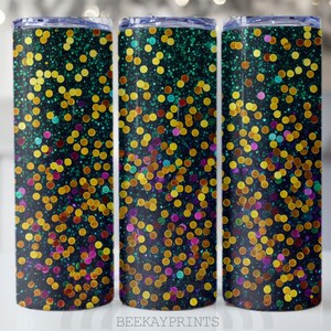 20 oz Skinny Tumbler Sublimation Design Template Glitter Pattern Tumbler Straight Wrap Digital Download PNG
