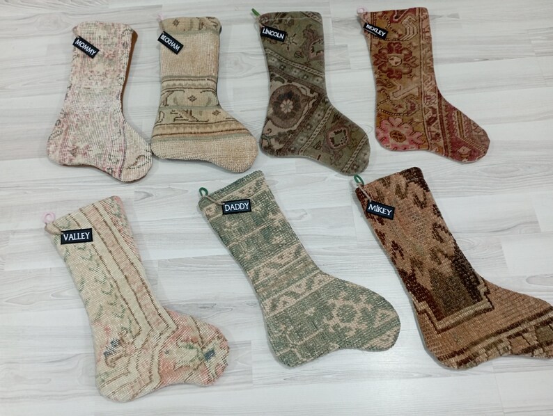 Christmas Kilim Stockings New Year Stocking, Personalized Stocking