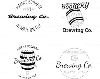 Mama Boobery Brewing Co Always on Tap SVG Digital Instant Download for Cricut, Silhouette