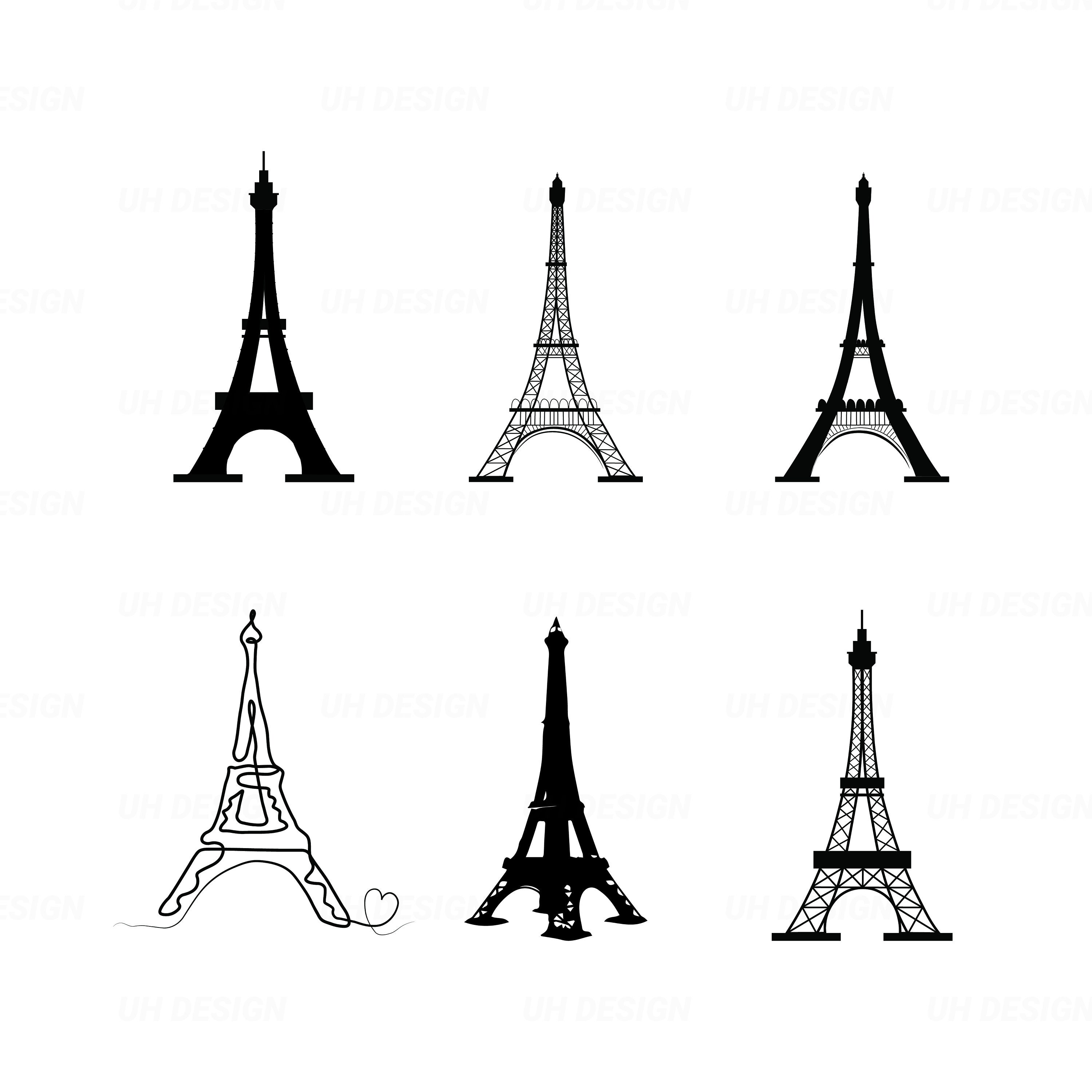 Eiffel Tower Clipart Halloween SVG Digital Instant Download for Cricut ...