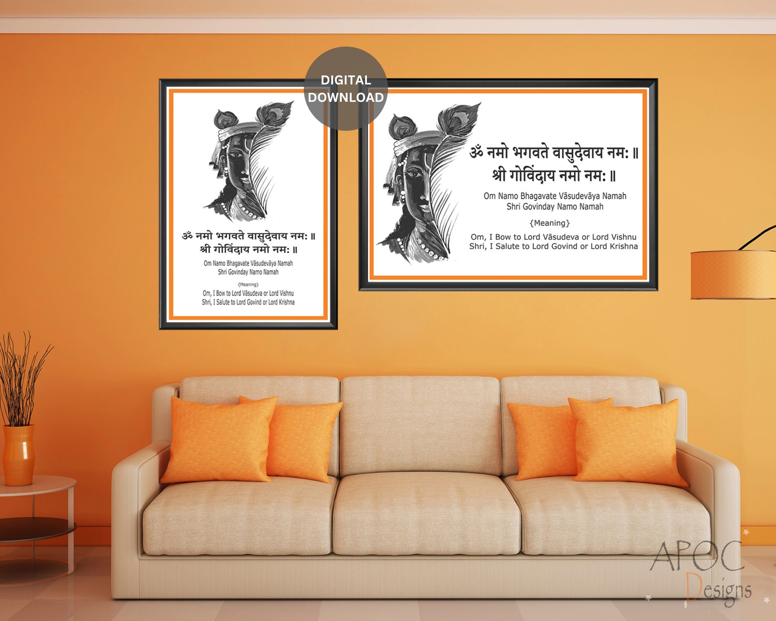 Aum Sarva Mangala Mangalye Shloka Wall Print, Hindu Prayers, Shloka Wall  Print, Shloka morning prayers print, Printable Art, Home décor Art