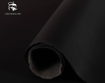 Badalassi Carlo - Minerva Glatt - Nero 1,2-1,4 mm, eckige Schulter, pflanzlich gegerbtes Leder, italienisches echtes Rindsleder
