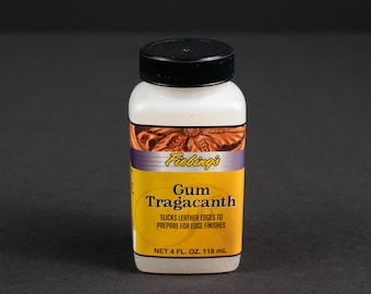 Goma de mascar Fiebing's Tragacanth, 4 oz/118 ml, acabado neutro, acabado de cuero