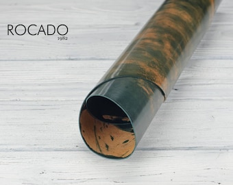 Rocado Marbled - Green, Shell Cordovan, Vegetable Tanned Leather, Italian Leather