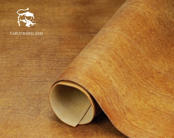 Badalassi Carlo - Pueblo - Cammello 1.4-1.6mm, Squared Shoulder, Vegetable Tanned Leather, Italian Genuine Cowhide