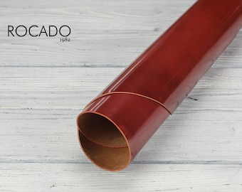 Rocado Classic - Rojo, Cordovan Shell, Cuero de Curtición Vegetal, Cuero Italiano