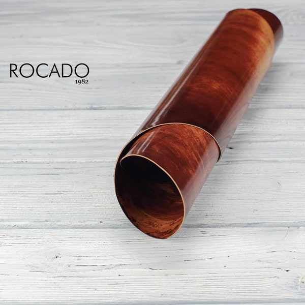 Rocado Marbled - Siena, Shell Cordovan, Vegetable Tanned Leather, Italian Leather