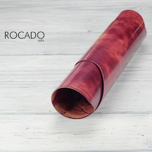 Rocado Marmoriert - Pink, Muschel Cordovan, Pflanzlich gegerbtes Leder, italienisches Leder