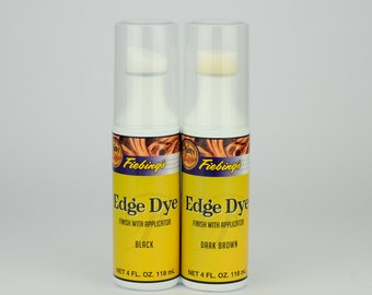 Fiebing's Edge Dye Finish & Applicator (2 couleurs) 4 oz/118 ml