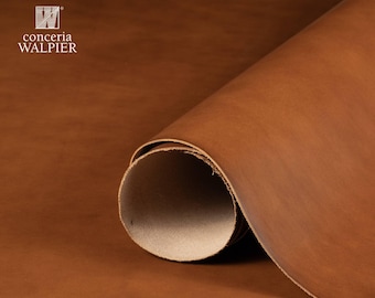 Italian Buttero Vegetable Tanned Leather – Walpier, Whisky 02, 1.2–1.4mm