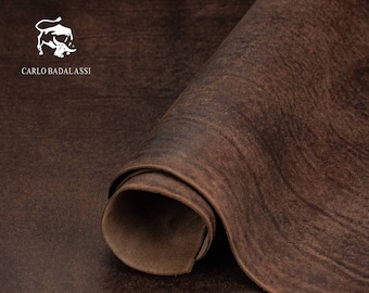 Badalassi Carlo - Pueblo - Tabacco 1.4-1.6mm, Squared Shoulder, Vegetable Tanned Leather, Italian Genuine Cowhide