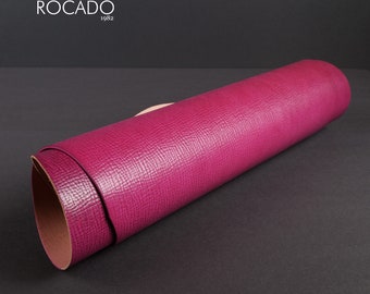 Rocado Fingerprint - Pink, Shell Cordovan, Vegetable Tanned Leather, Italian Leather