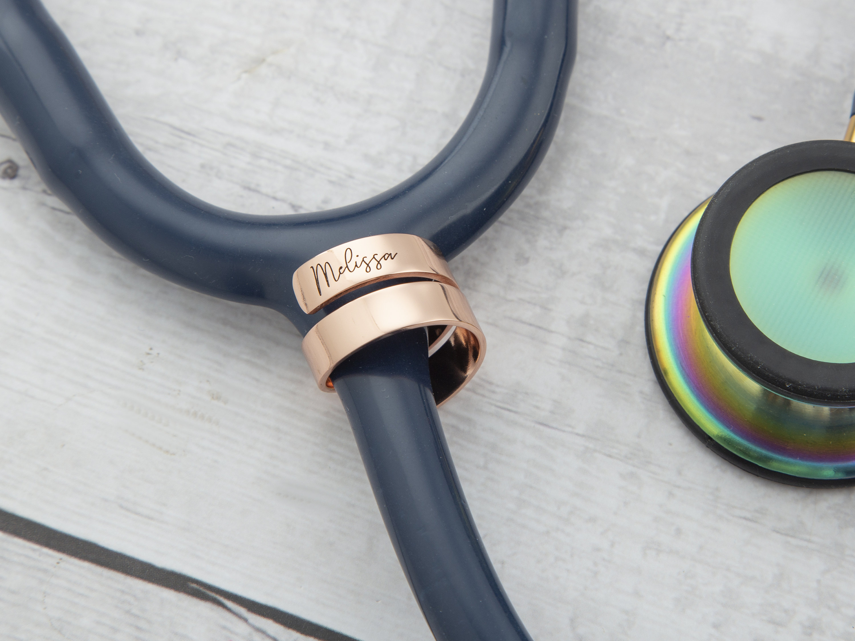 Stethoscope ID Tag Stethoscope Name Badge Stethoscope Charm Etsy