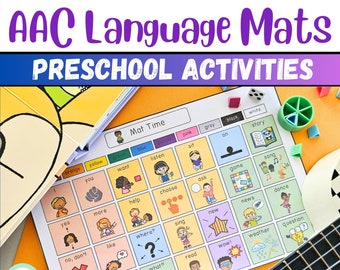AAC Kommunikationsboard Vorschule & Kita Sehhilfe (PDF) Druckbare Sprache Low-Tech