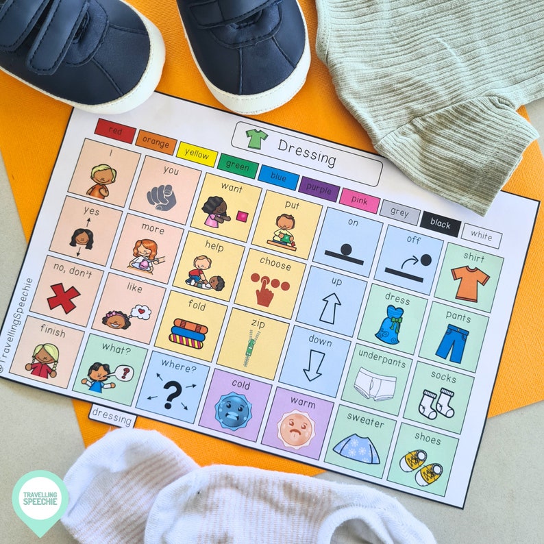 AAC Language Mats Boards Selfcare Daily Life Skills Etsy