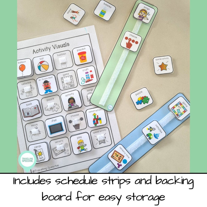 Activity Visual Schedule AAC Speech Therapy & Classroom - Etsy