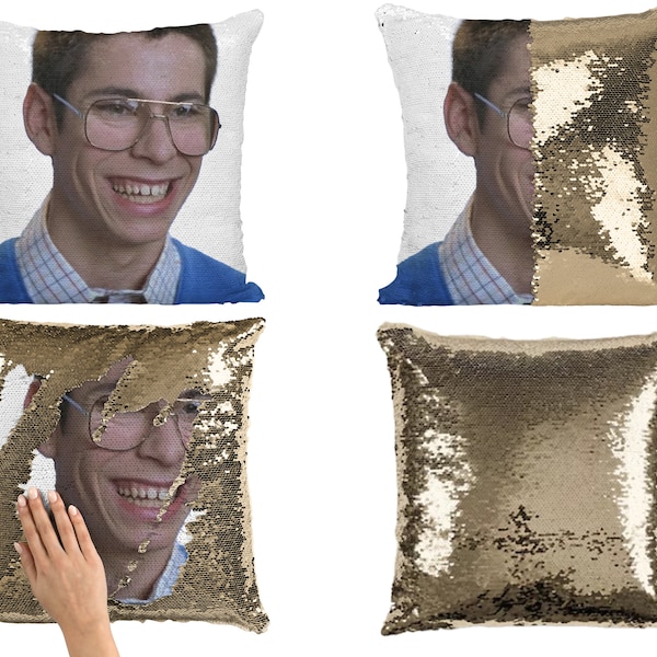 Martin Starr Sequin Pillow Cover, Celebrity Pillow Case, Martin Starr Bill Flip Sequin Pillowcase Gifts