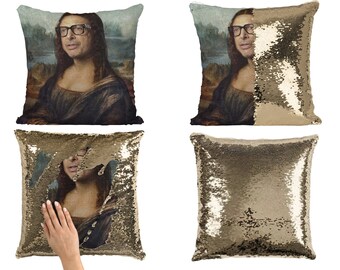 jeff goldblum sequin cushion