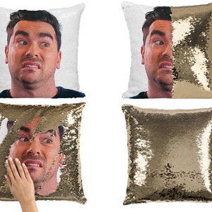 Funny reversible sequin pillow 2025