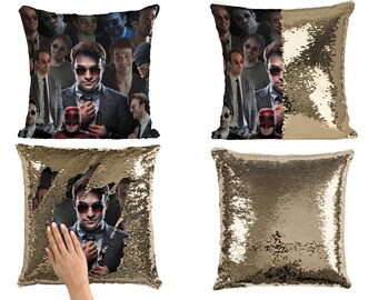 Charlie Cox - Matt Sequin Pillow Cover, Handsome Matt Flip Sequin Pillowcase, Charlie Cox Fan Pillow Case Gift