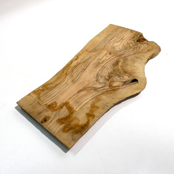 Live Edge Wood Slab Olive Tree Slice Round Reclaimed Unique Etsy