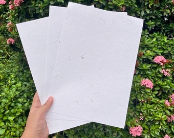 Handgemachtes Samenpapier, Druck zu Hause auf Samenpapier, lose Pflanzenpapier, umweltfreundliches Papier 250 g/m²