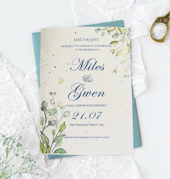 Seed Wedding Invitations - paper that grows! - Paperlust