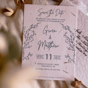 Seed paper save the date