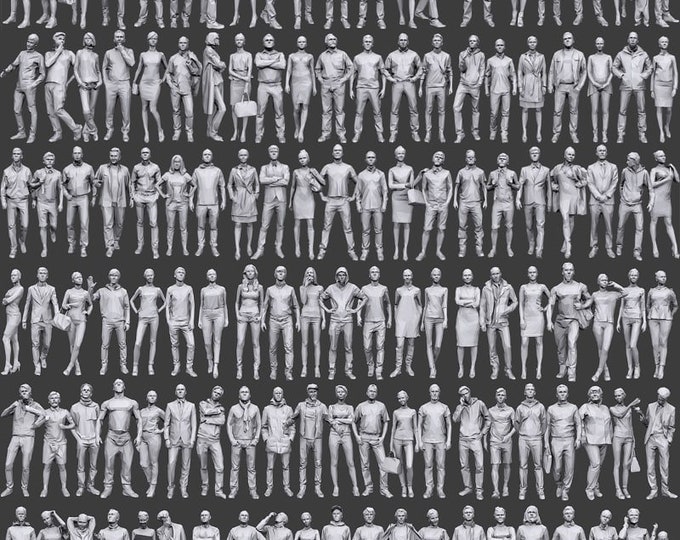 50 Civilian People 3D Print Stl Files - Etsy