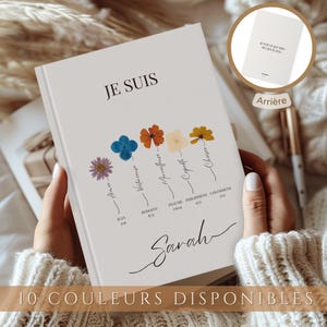 Diario de oración A5 personalizado para mujeres cristianas, cuaderno de estudio bíblico forrado, versículo bíblico en francés, rutina de meditación bíblica